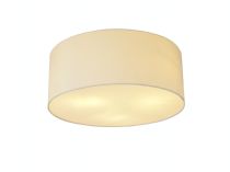 DK0638  Baymont 50cm Flush 5 Light Ivory Pearl, Frosted Diffuser